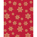 Gift Wrap (24"x100') SNOWFLAKE MEDALLIONS